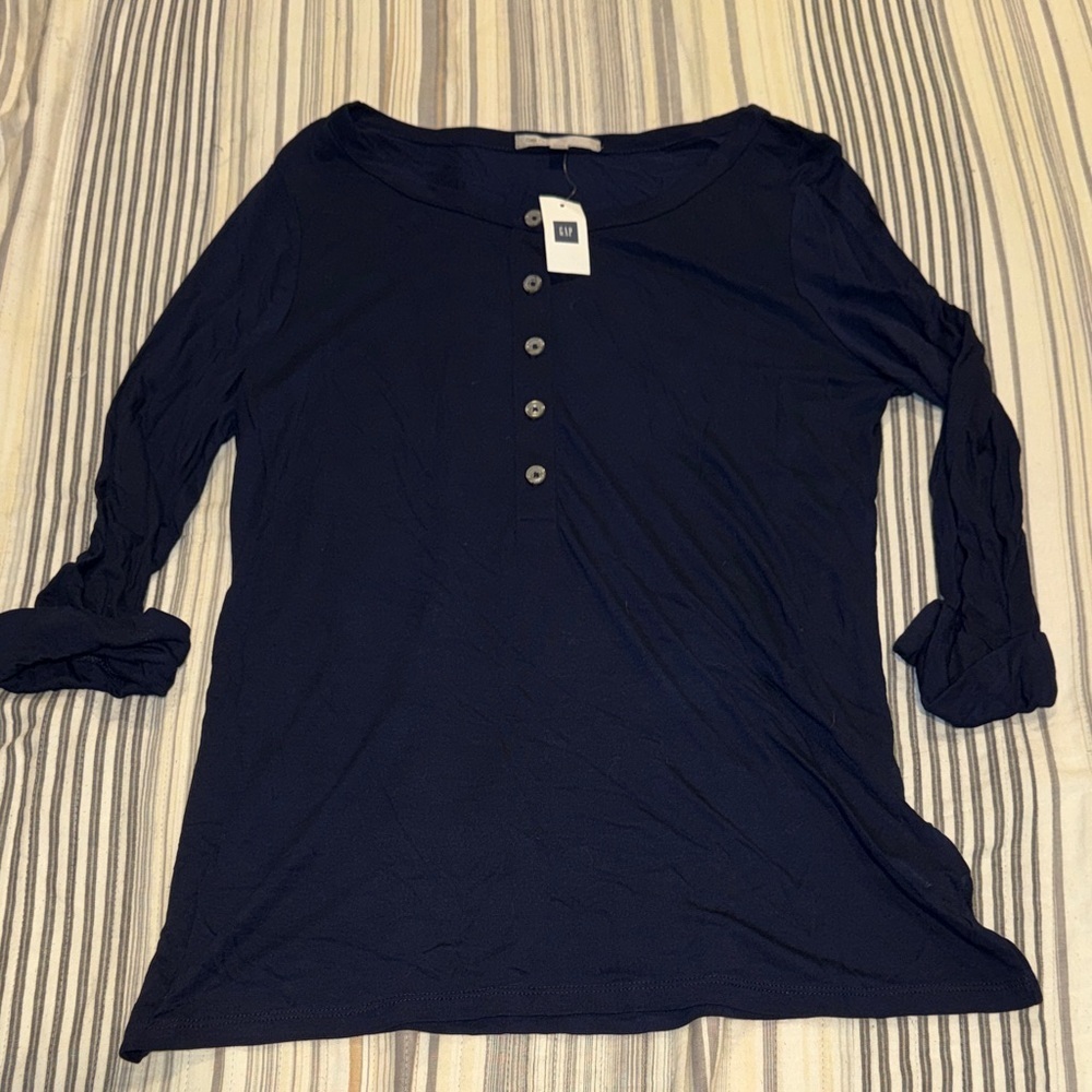 GAP Dark Blue Button-Down Shirt